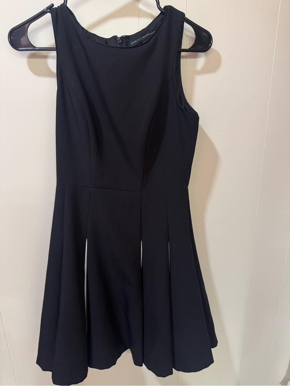 White House / Black Market Classic Sleeveless Black Fit & Flare Dress